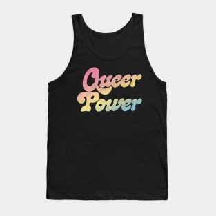 Queer Power / Original Retro Typography Design Tank Top